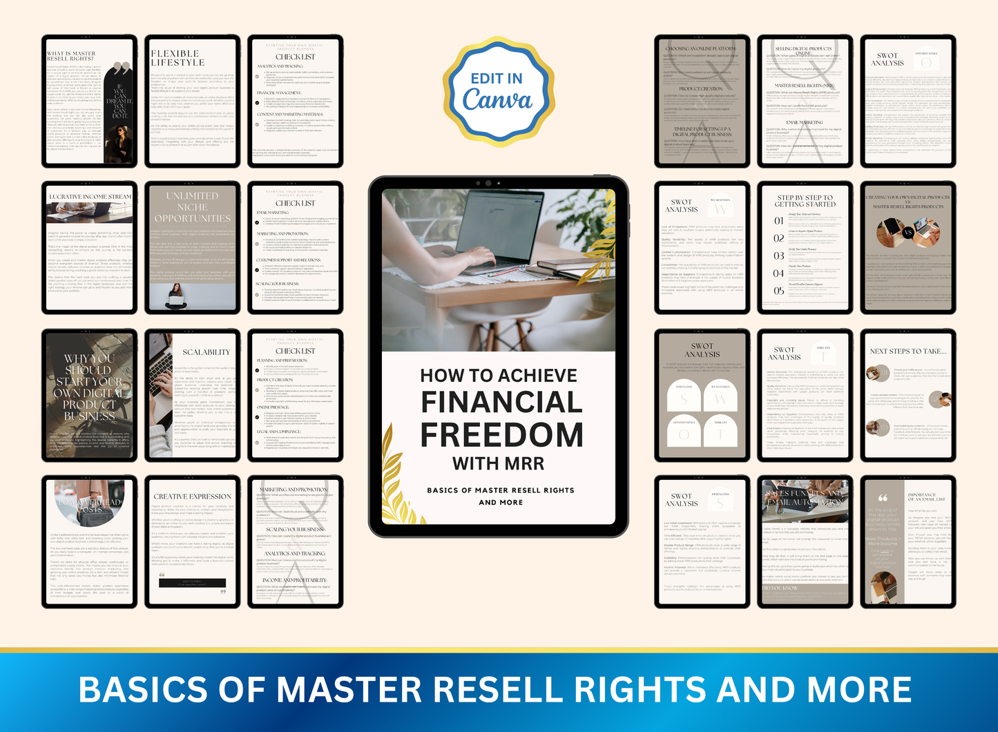Achieve Financial Freedom with MRR |  MRR PLR Ebook