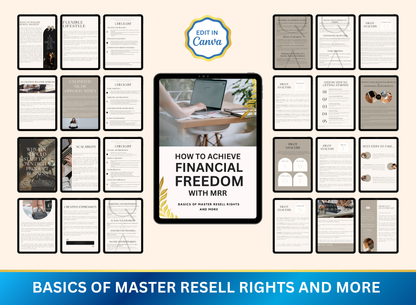 Achieve Financial Freedom with MRR |  MRR PLR Ebook
