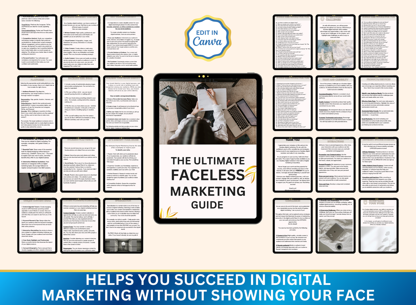 The Ultimate Faceless Marketing Guide | MRR PLR Ebook