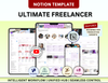 PLR Small Business Freelance Notion Planner, Business Template, Notion for Freelancers, Notion Template, Notion Planner, Notion Dashboard