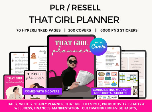 PLR Planner That Girl Planner Master Resell Rights