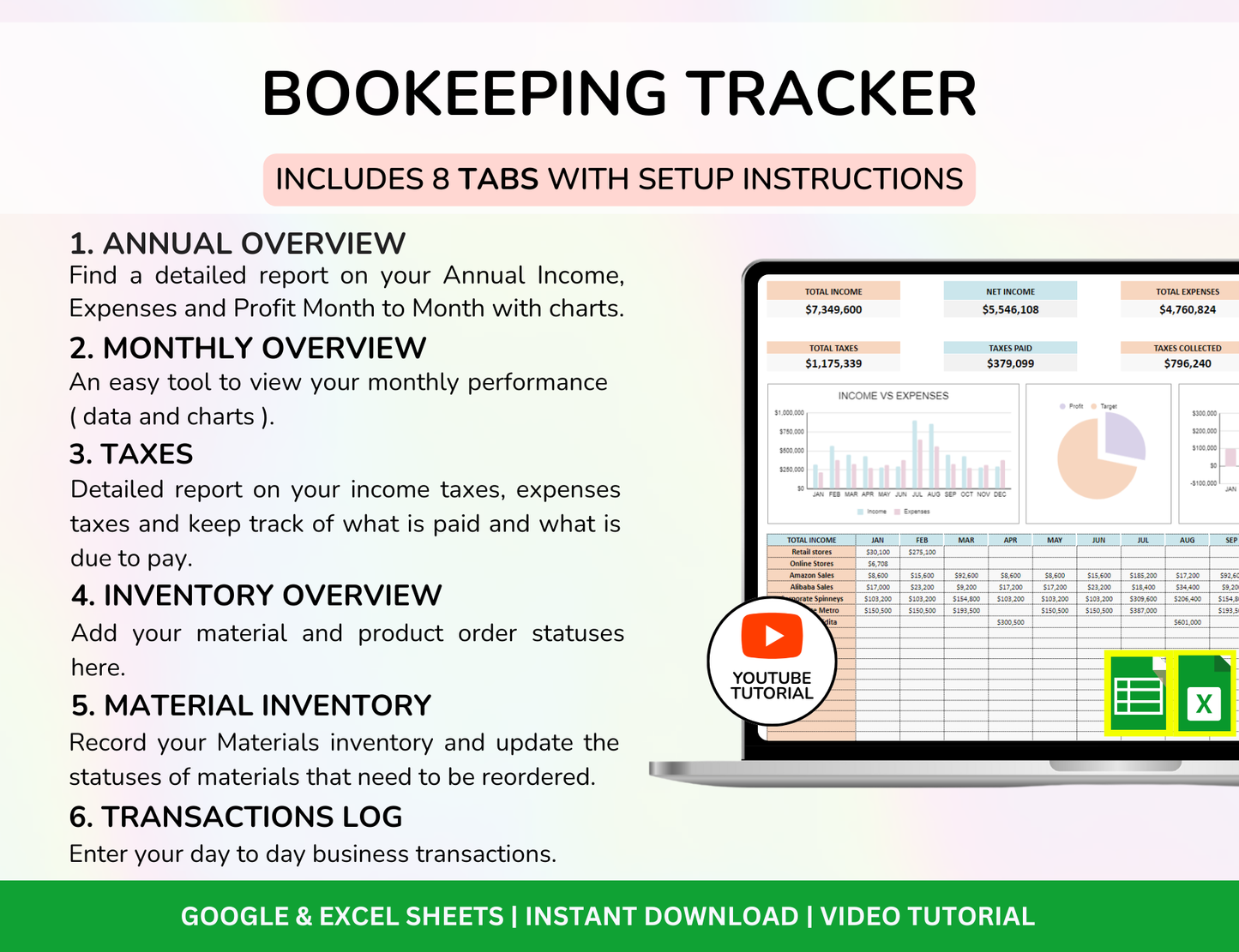 PLR Small Business Spreadsheet CRM, Business Tracker