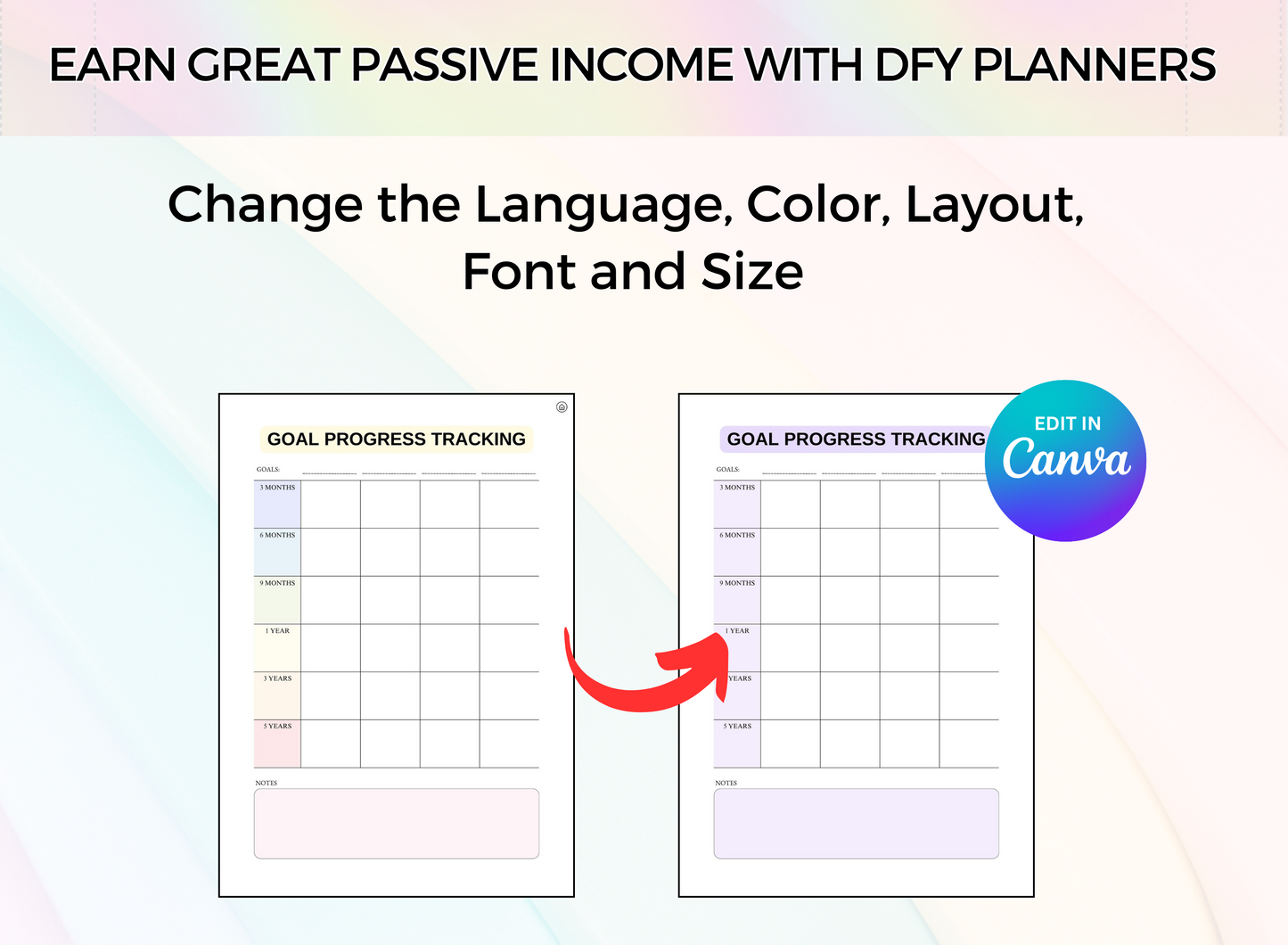 PLR Fitness Printable Planner