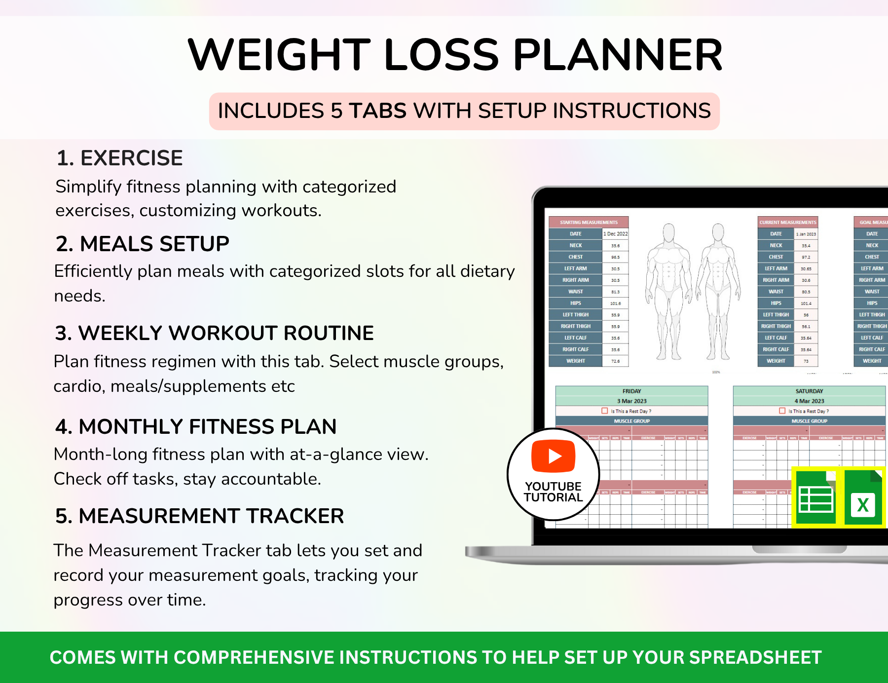 PLR Productivity Bundle Weight loss Planner Family Meal Planner Habit tracker To Do List Tracker PLR Google Sheet Plr bundle Plr Planner