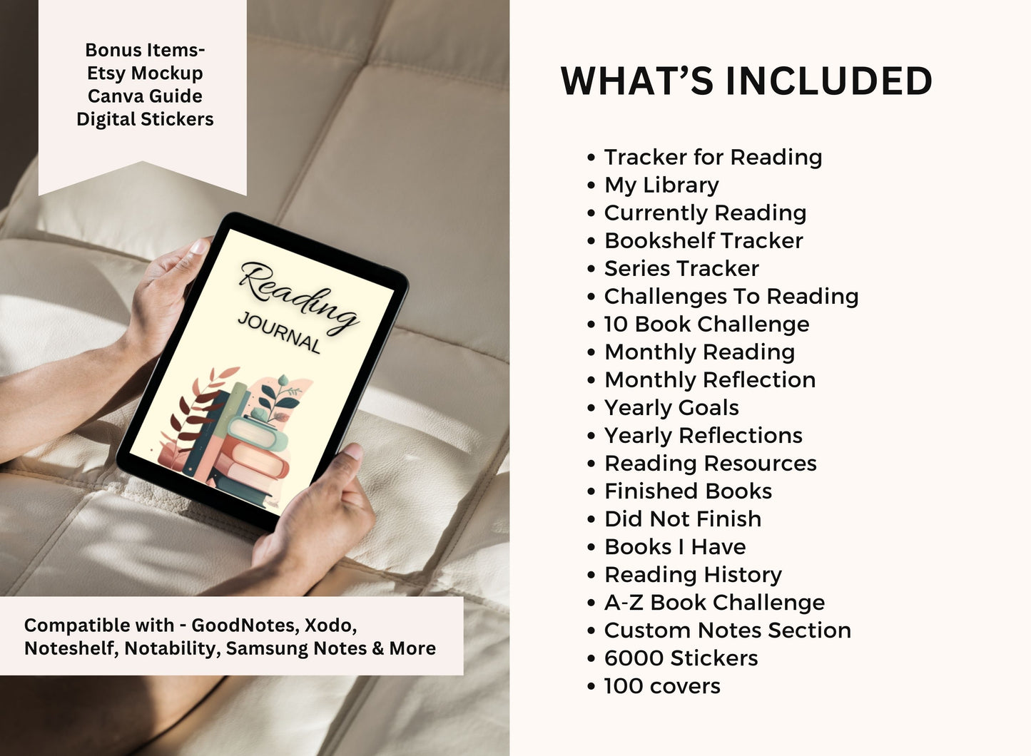 Reading Journal PLR Planner Master Resell Rights