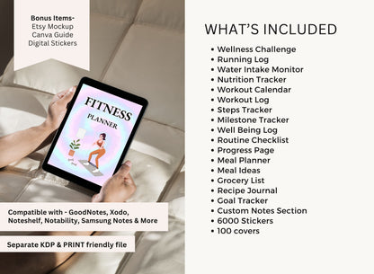 Health & Fitness PLR Planner, Resell Planner, Commercial Planners