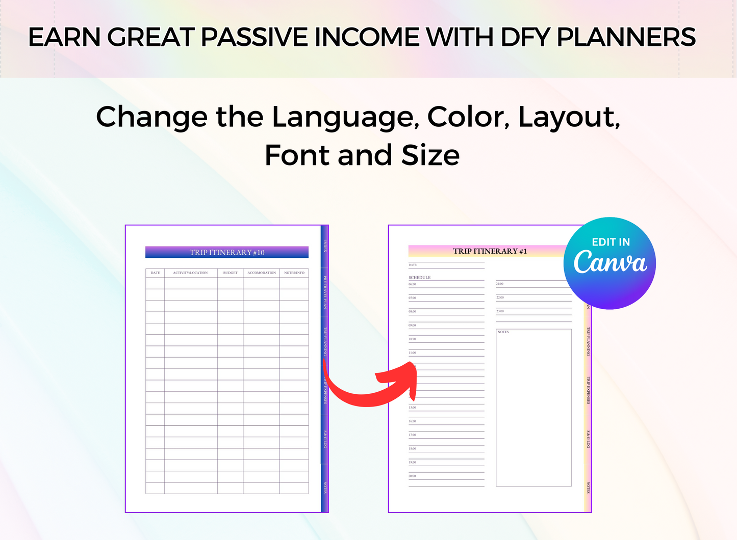 PLR Printable Travel Journal