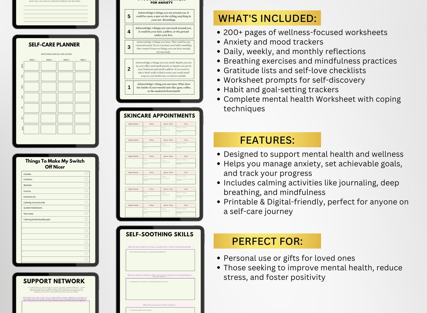 Therapy Workbooks, Mental Health Worksheets, Anxiety Workbook