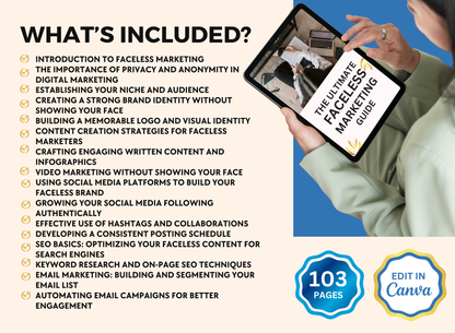 The Ultimate Faceless Marketing Guide | MRR PLR Ebook