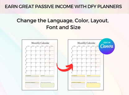 PLR Printable Budget Planner