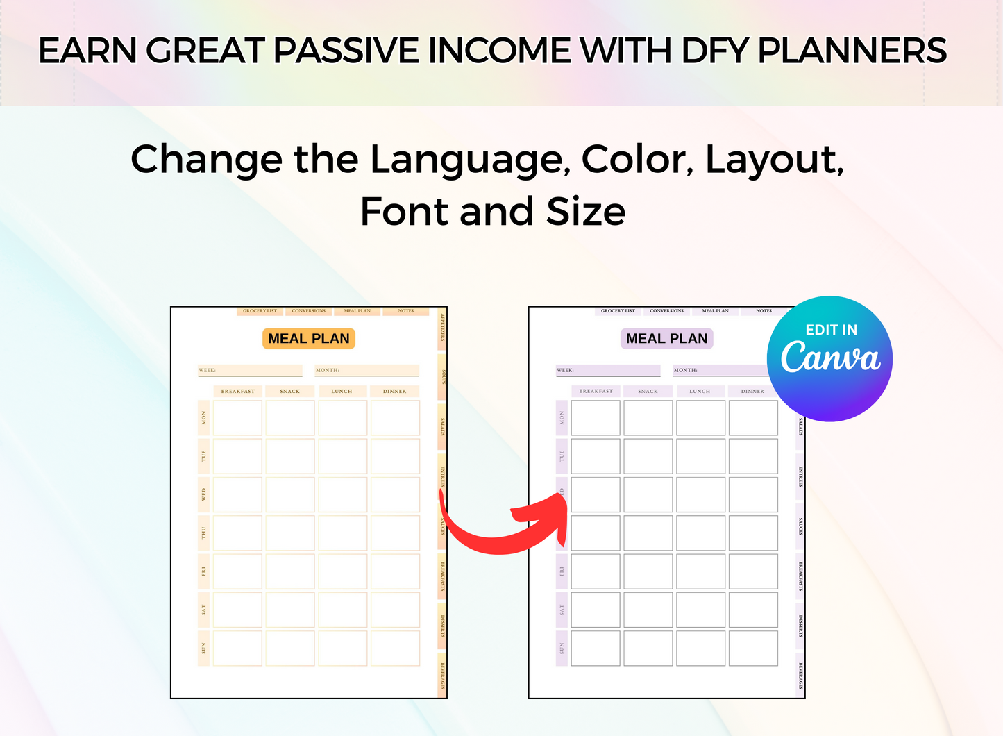 PLR Printable Recipe Journal