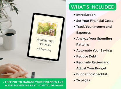 Master Your Finances Ebook | Make Budgeting Easy