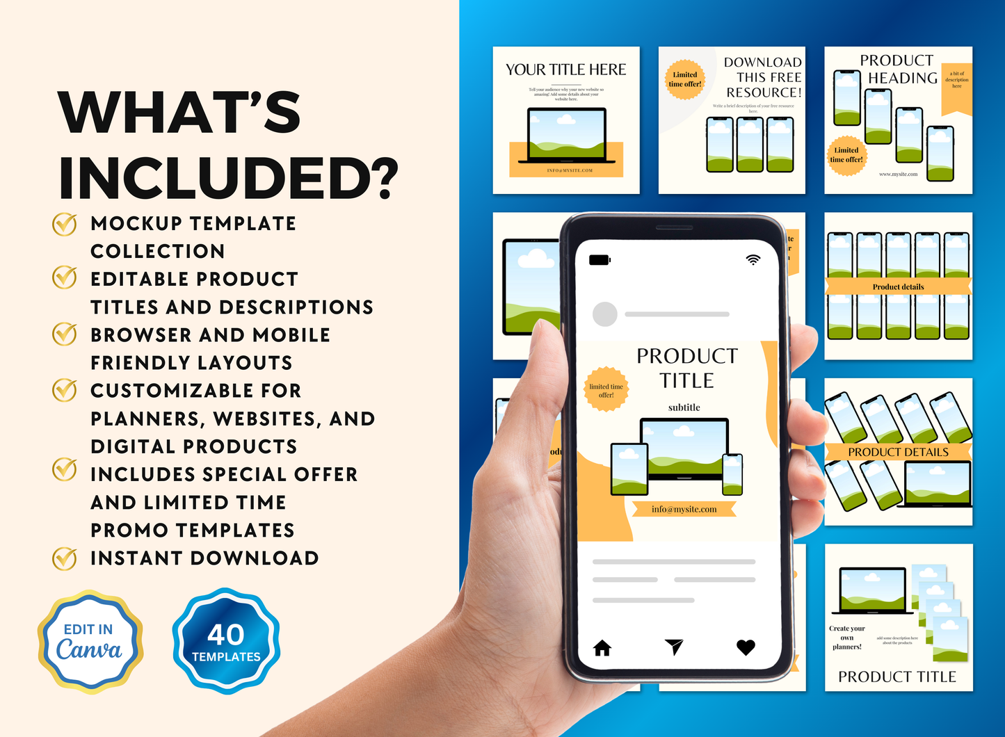 Mockup Template | MRR PLR Ebook