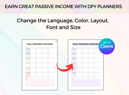 PLR Printable - Productivity Planner