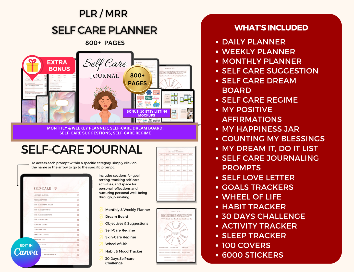 Self Care Planner Printable, self care planner, self care plan worksheet, Self Care Organizer, self care kit, self care journaling, self care journal planner, self care journal, self care digital planner, self care daily planner, self care checklist, Self Care and Routine Planner, self care, resell wellness, Resell That Girl Planner, recipe planner, reading journal, productivity planner, printable self care worksheets, PLR Wellness Journal, plr wellness, PLR Travel planner, plr student planner, PLR Resell