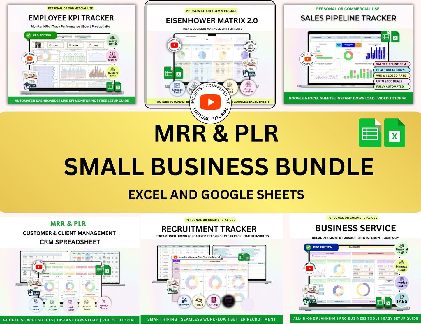 MRR PLR All Shop Spreadsheets