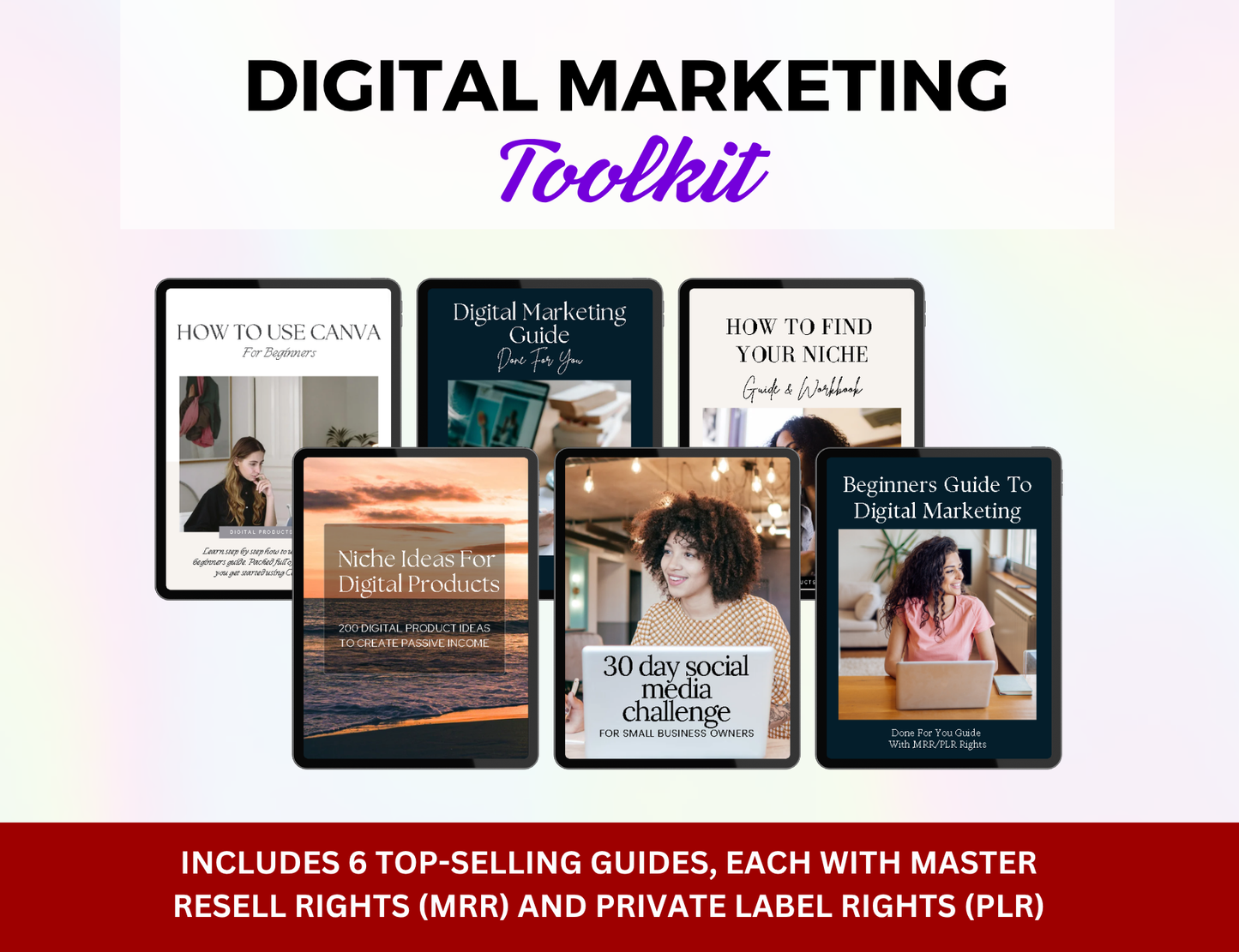 Free 6 Digital marketing Toolkit + 300 ChatGPT Prompts + Credit Card Payoff Tracker with MRR Rights
