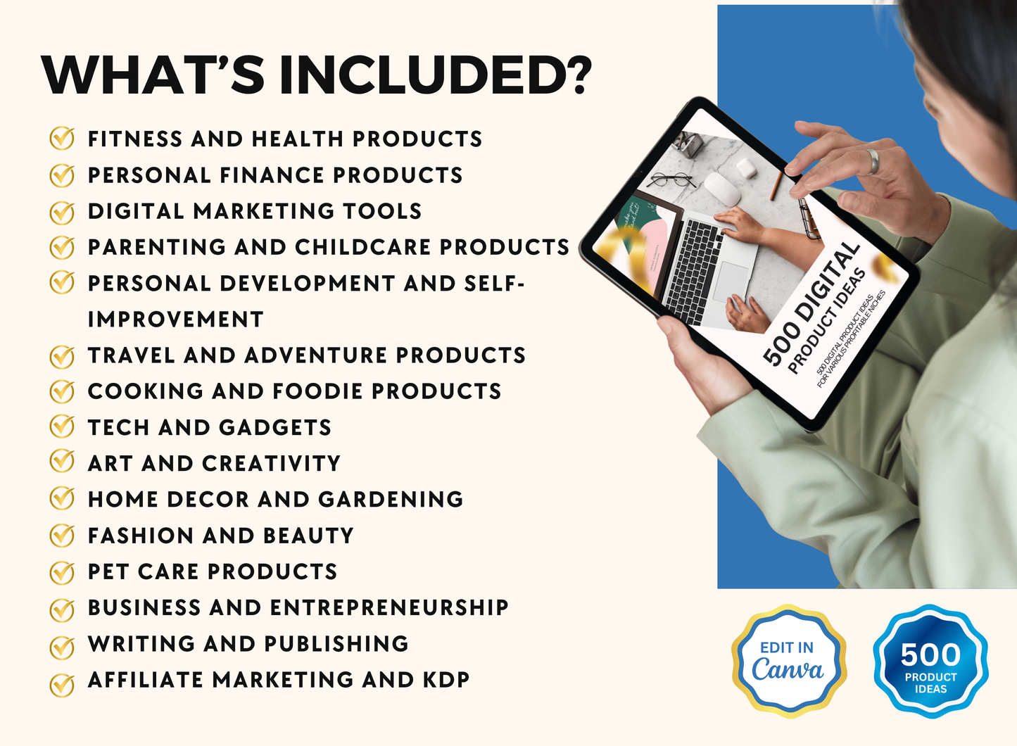 500 Digital Prompts Ideas | MRR PLR Ebook