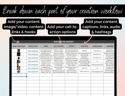 Social Media Bundle Planner Content Calendar