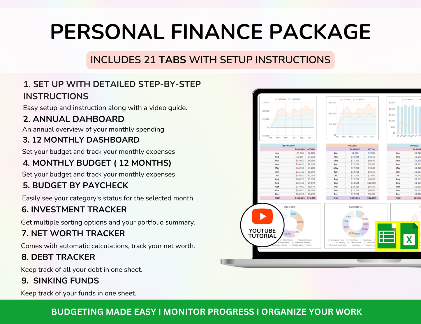 Ultimate Life Organizer Spreadsheet Bundle Master Resell Rights