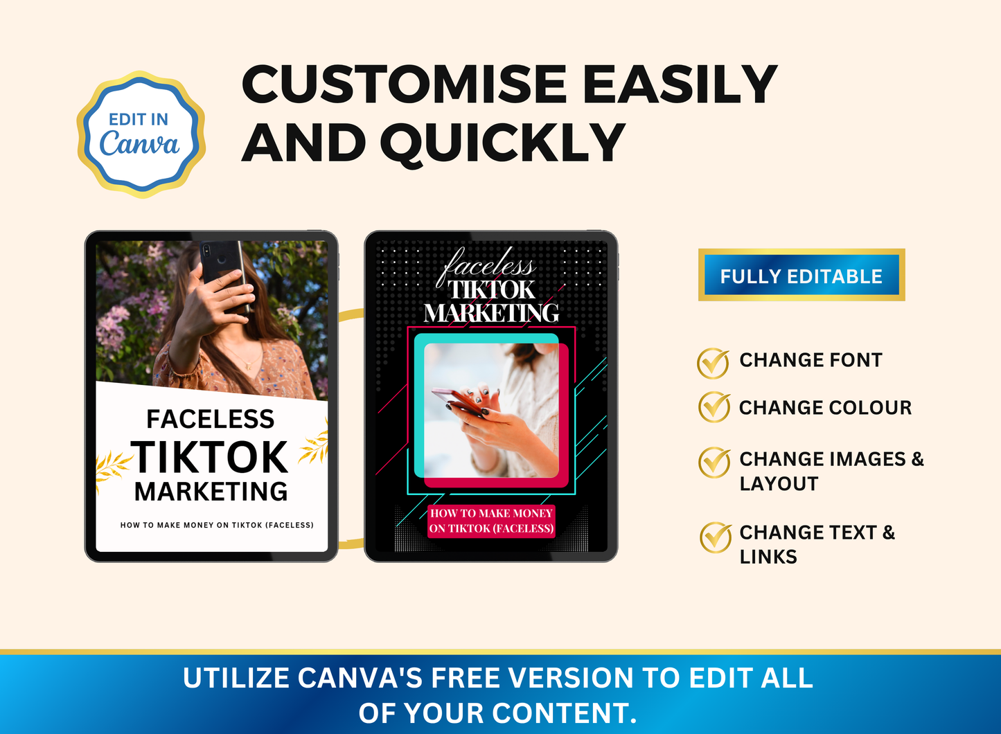 Faceless Tiktok Marketing | MRR PLR Ebook