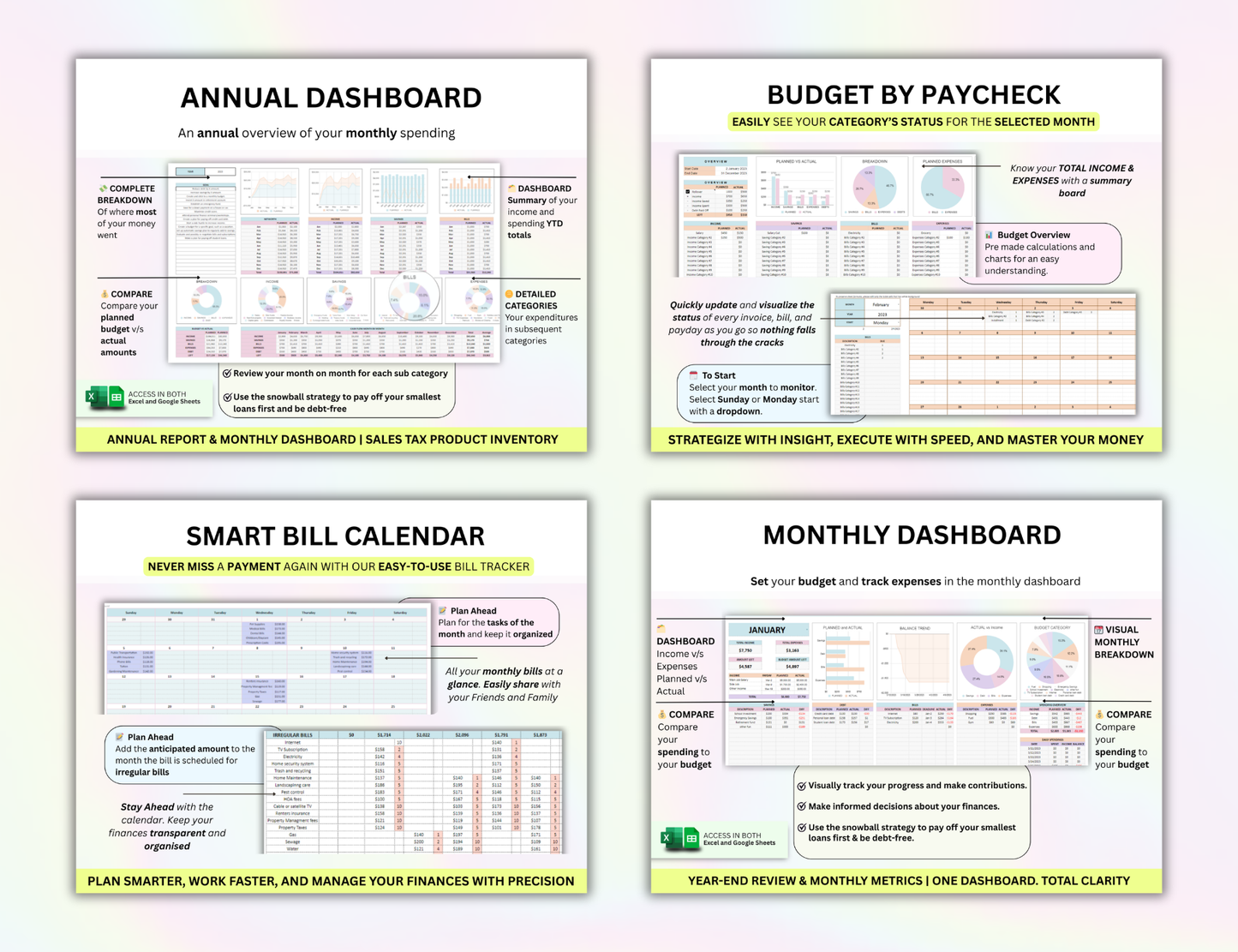 Ultimate Life Organizer Spreadsheet Bundle Master Resell Rights