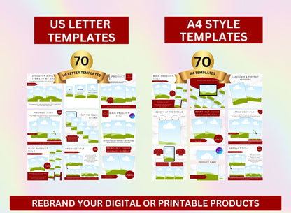 Canva Mockups Etsy Mockups Digital Product Listing Mockups Digital templates