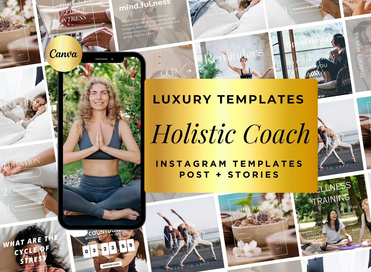 Wellness Coach template, PLR Templates, PLR planner, plr digital products, PLR, nutrition coach templates, master resell rights, Life Coach Template, holistic coach templates, Coach Templates, coach social media, coach instagram, Coach Canva, Coach Branding Kit
