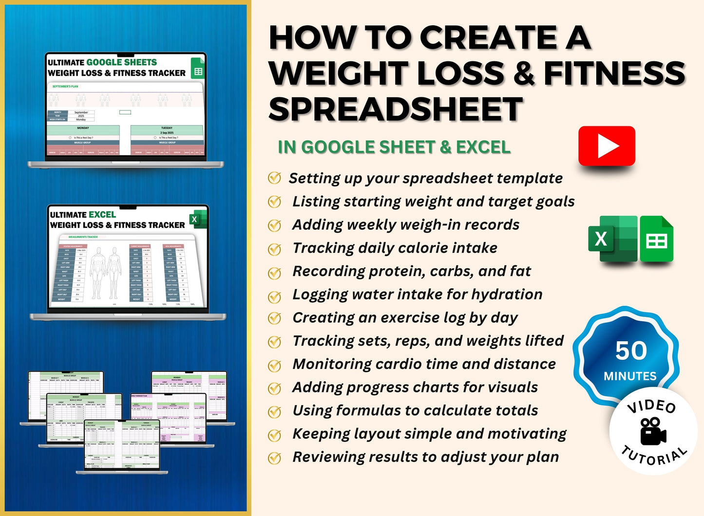 PLR Productivity Spreadsheet Course