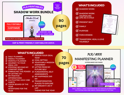 wellness planner, wellness journal, ULTIMATE PLANNER, travel planner, student planner, shadow work templates, Shadow Work Prompts for Beginners, Shadow Work Prompts, shadow work plr, shadow work journal prompts, Shadow Work Journal for Beginners, Shadow Work Journal, resell adhd planner, recipe printable, recipe planner, recipe journal, Productivity Tracker, productivity planner, PLR Travel planner, plr student planner, plr lifestyle, plr financial planner, plr adhd planner