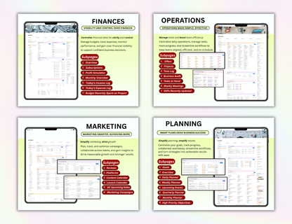 Business Notion Planner Package Pro, Notion, Notion template, Notion dashboard, Project management, Client Tracker, Business Templates