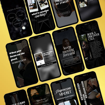 Mindset Coach Social Media Templates | Life Coach Templates