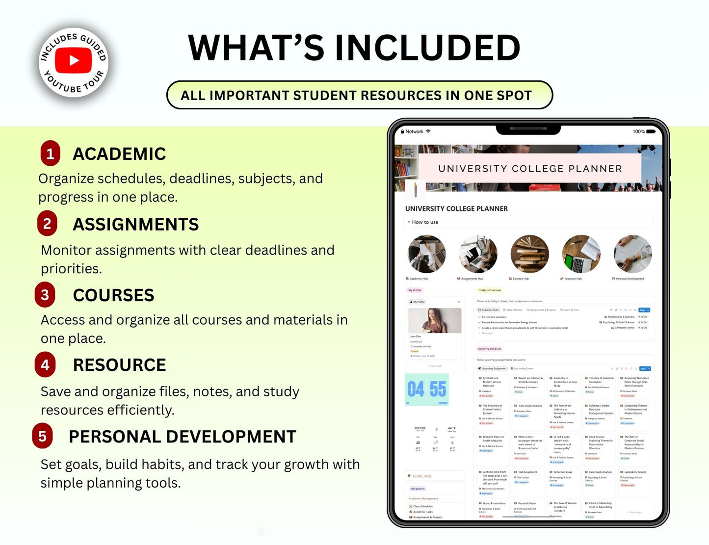 Academia University Planner