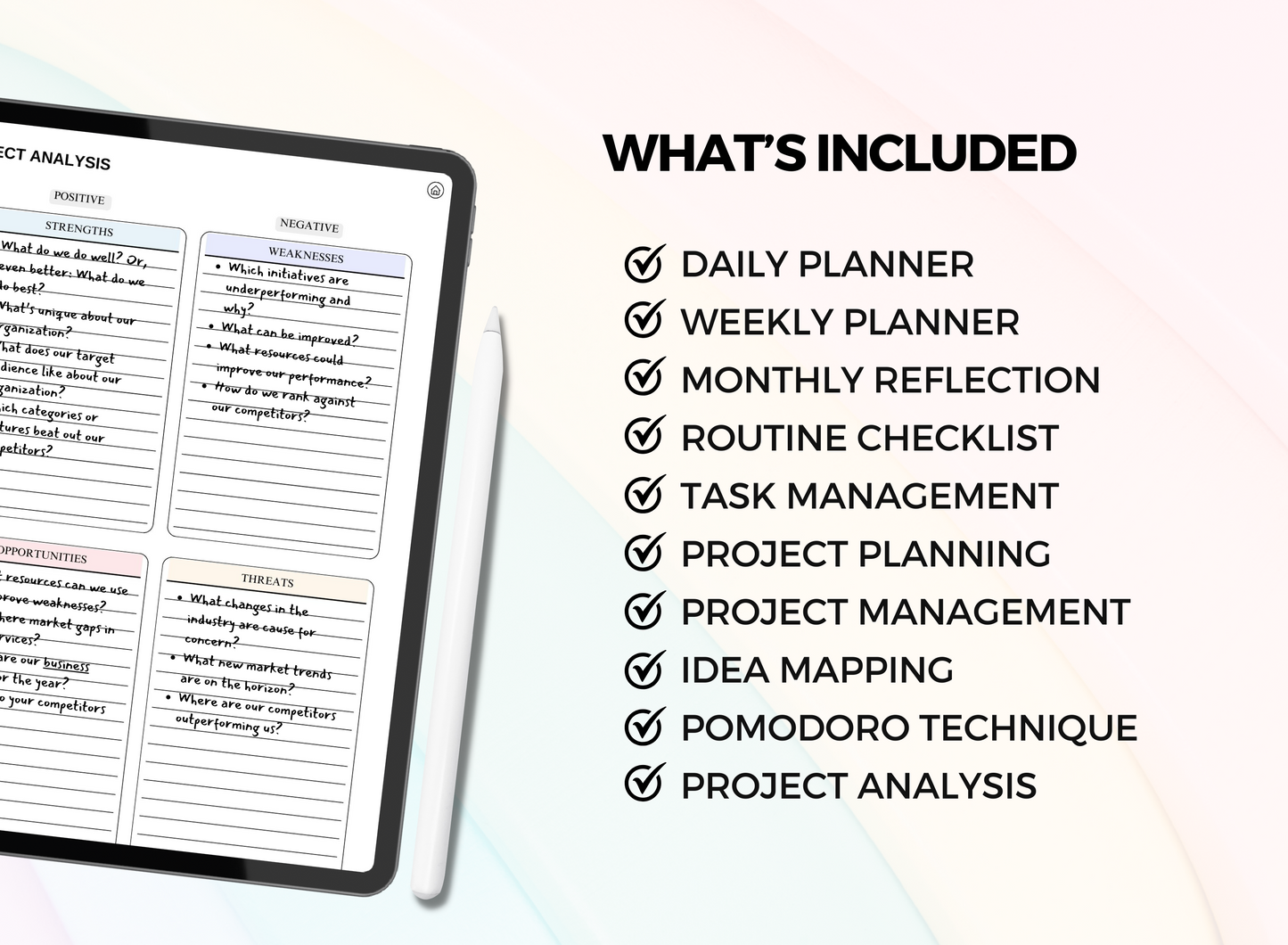 PLR Printable - Productivity Planner