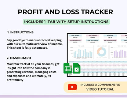 Profit and Loss Statement Spreadsheet