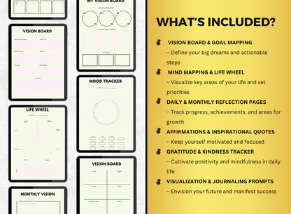 vision mapping planner, vision mapping workbook, vision mapping worksheet, vision mapping fillable pdf, vision mapping journal, worksheet, workbook, planner, fillable pdf, daily planner, digital planner, fill out pdf, fill out pdf online, best planners, custom planner, editable pdf, pdf fillable form, best online planner