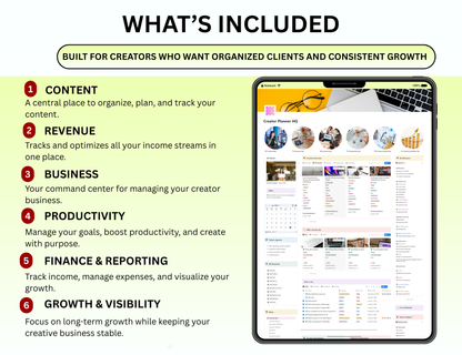 Creator Planner Notion Template