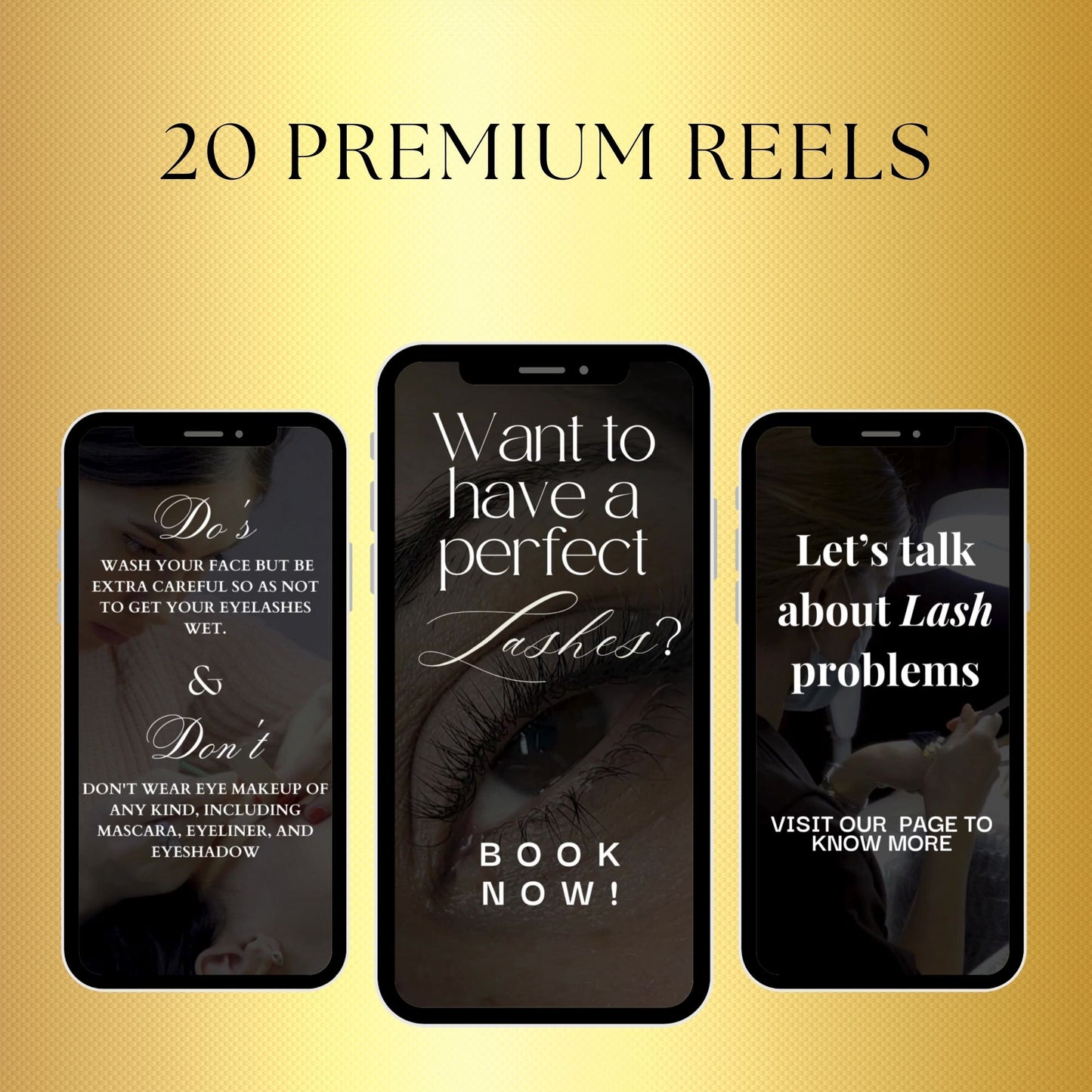 Lash Artist  Reels | Lash Tech Instagram Post