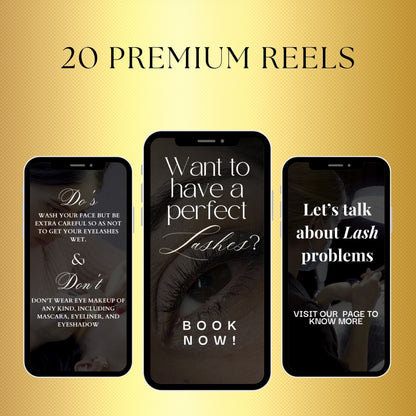 Lash Artist  Reels | Lash Tech Instagram Post