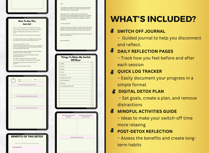 switch off planner, switch off workbook, switch off worksheet, switch off fillable pdf, switch off journal, worksheet, workbook, planner, fillable pdf, daily planner, digital planner, fill out pdf, fill out pdf online, best planners, custom planner, editable pdf, pdf fillable form, best online planner