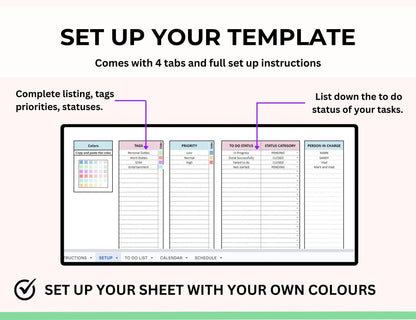 Task Tracker and To do List Spreadsheet