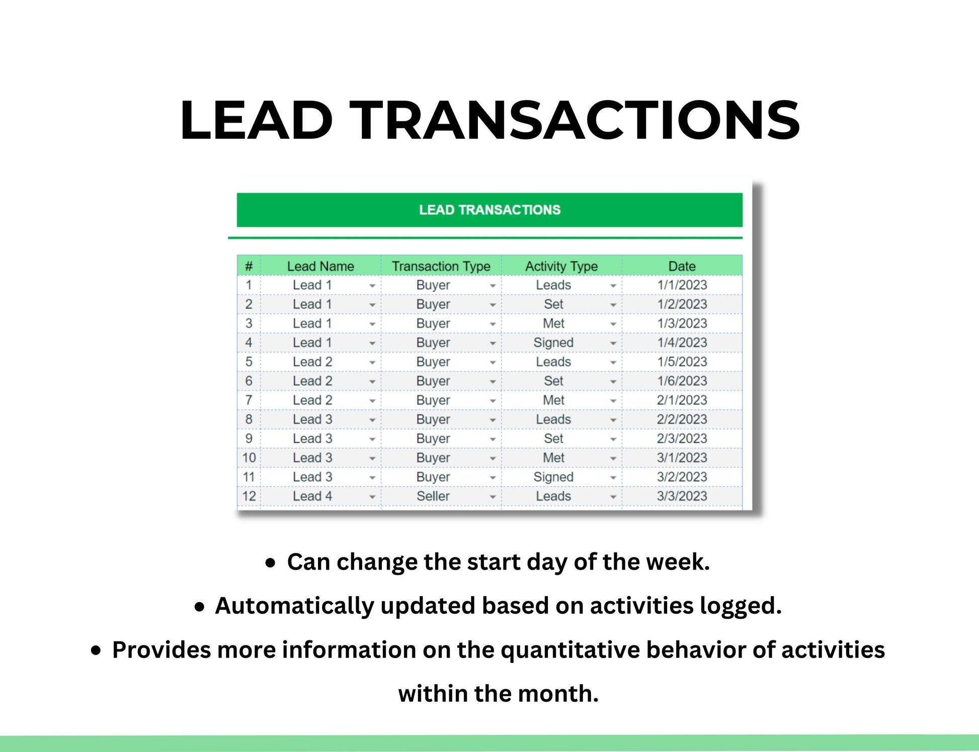 real estate client tracking  spreadsheet