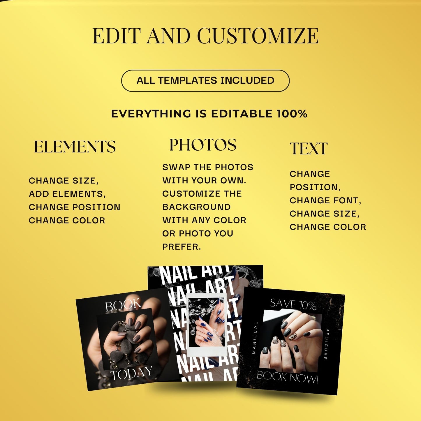 Nail Tech Instagram Templates | Manicurist posts  MRR