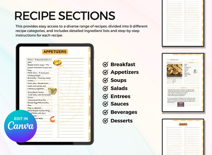 PLR Printable Recipe Journal