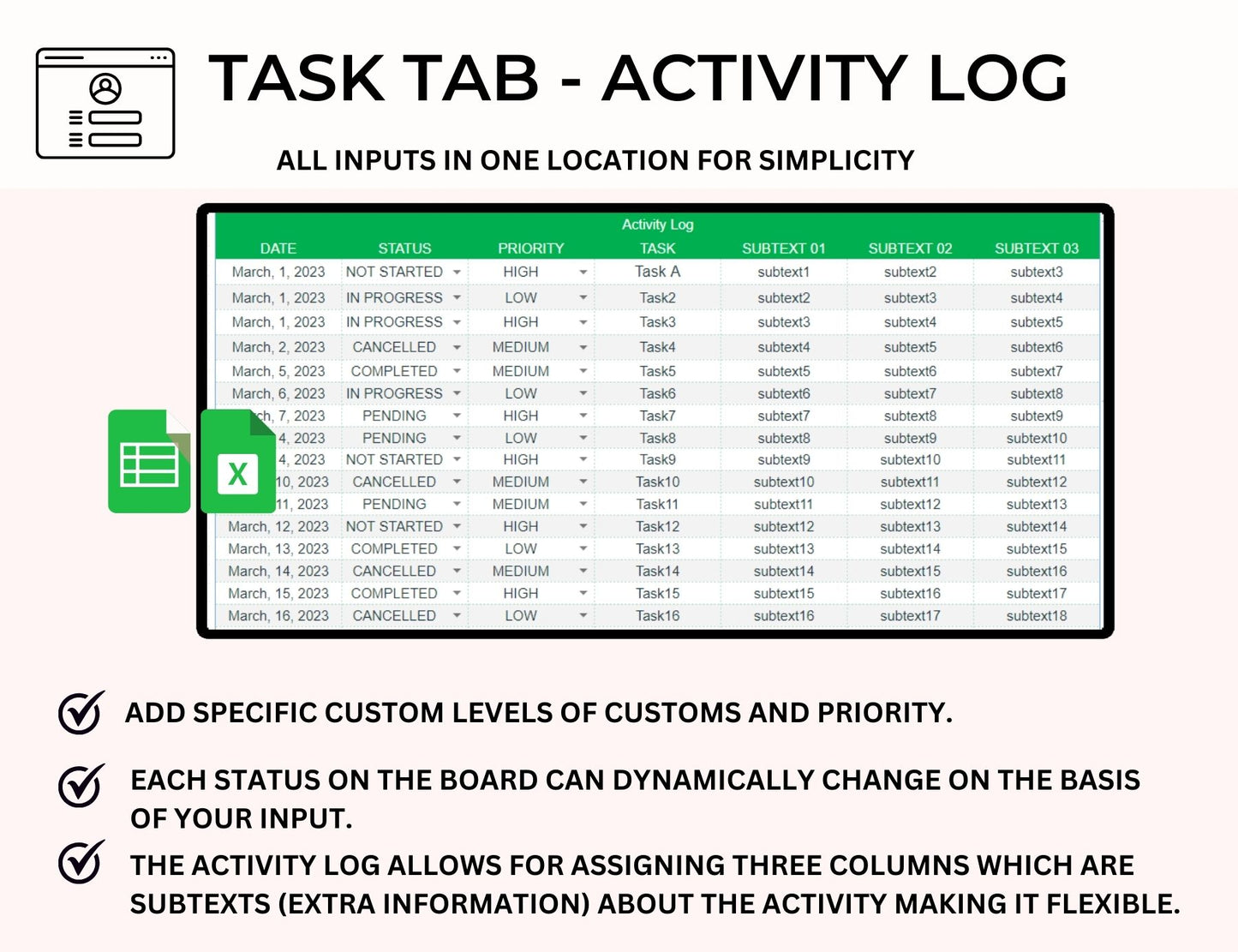 Kanban Board Spreadsheet