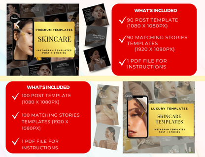 skincare templates, skincare template, skincare posts, skincare instagram, skincare, skin care