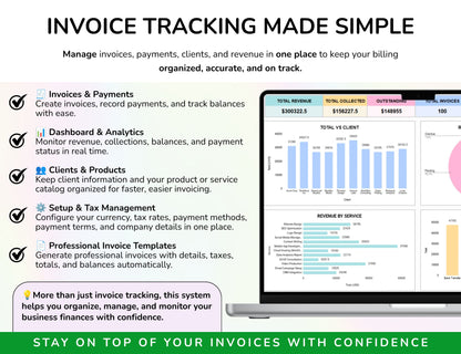 Invoice Tracker Google Sheets Invoice Generator Spreadsheet