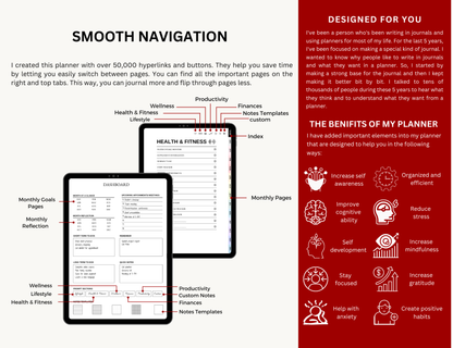 Digital Planner 2026, 2027, Goodnotes Planner, iPad Planner, Notability Planner, Digital Journal, Daily Planner, Weekly Planner