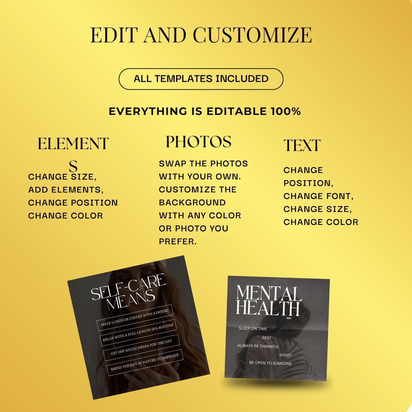 Holistic Coach Instagram Templates | Holistic Coach Posts