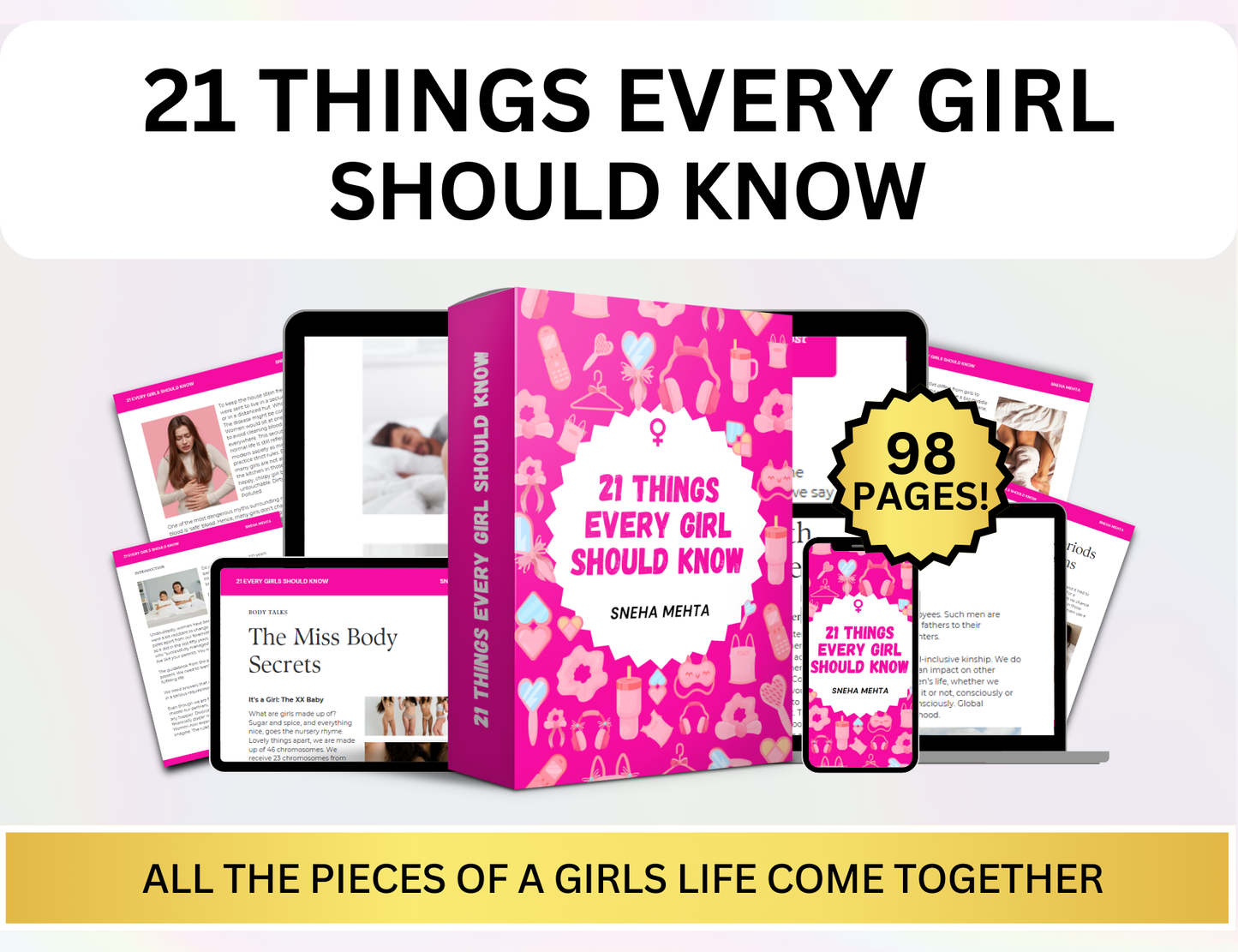 Girl Planner, Boss Babe, Planner Girl, Self Care, Girl Ebook, Digital Planner, Goodnotes Planner, Ipad planner, Faceless Reels, Monthly Planner, self care journal,